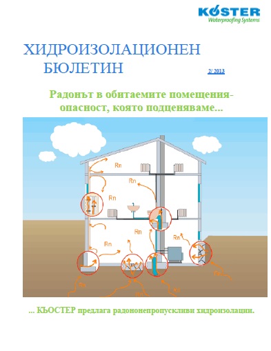 2 Радононе - пропускливи хидроизолации КЬОСТЕР